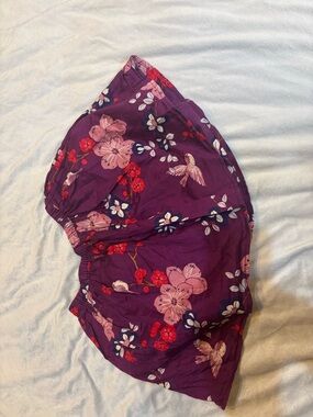 Tea collection purple pink floral skirt 6